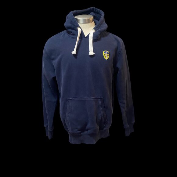 Leeds United Sweater Sz L Blue Official Product Soccer Hoodie - Picture 1 of 6